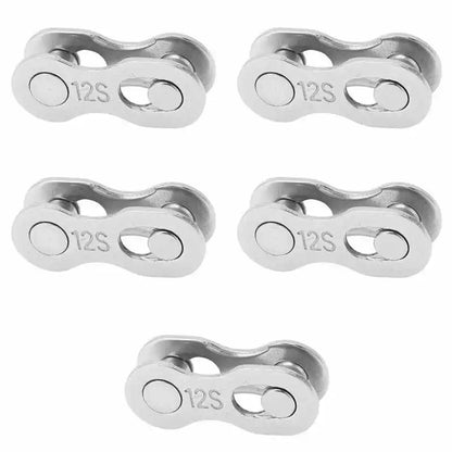 5 Pairs Bicycle Chain Quick Link Connectors – 1-12 Speed Road Bike Master Link Buckle for Cycling Parts