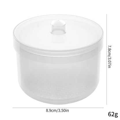 Nail Drill Bit Cleaning Box - Double-Layer Filtration Disinfection & Manicure Storage Case