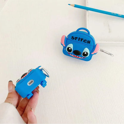 Backpack Stitch Silicone Case for AirPods 1/2/3/4 & Pro/Pro 2 — Cute Protective Earphone Cover