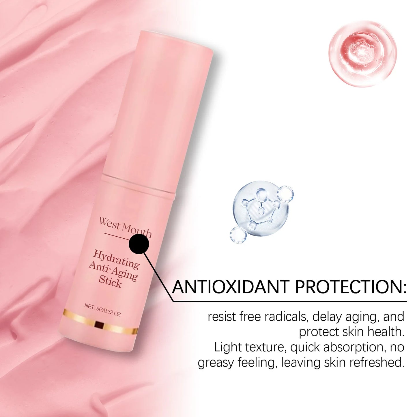 Collagen Multi-Bounce Balm Stick – Instant Wrinkle Removal, Anti-Aging, Firming & Brightening Moisturizer for Dull Skin