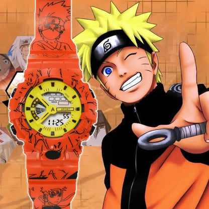 Naruto Uzumaki Digital Watch - Cute Anime Cartoon Electronic Wristwatch for Fans and Everyday Wear