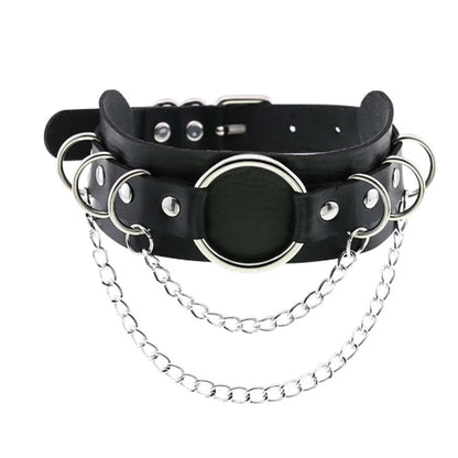 Harajuku Cosplay Rivet Star Punk Rock Gothic Collar — Sexy PU Leather Heart Cross Spike Choker Jewelry for Women