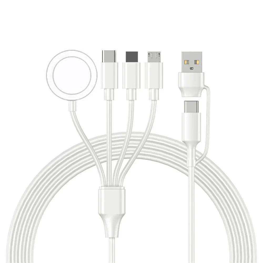 4-in-2 Multi Watch Charging Cable – Fast USB Type-C Charger for iWatch, iPhone, AirPods & iPad Accessories