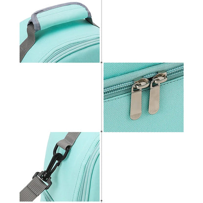 Insulated Double-Layer Mommy Bag — Large Capacity Travel & Picnic Baby Food Handbag