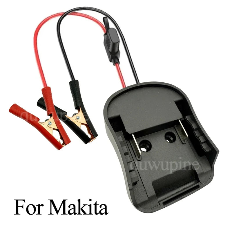 Car Emergency Power Starter Adapter - 18V Lithium Battery Jump Starter Connector for Bosch Makita Milwaukee Dewalt