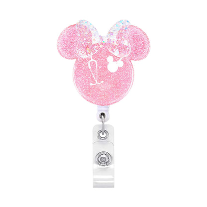2023 Acrylic Retractable Nurse Badge Reel – Cute Anime Christmas ID Card & Key Holder Lanyard