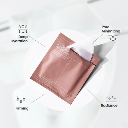 Bio Collagen Face Mask – 20/10/5PCs Shrink Pores, Deep Hydrating Overnight Mask for Moisturizing, Brightening & Skin Care