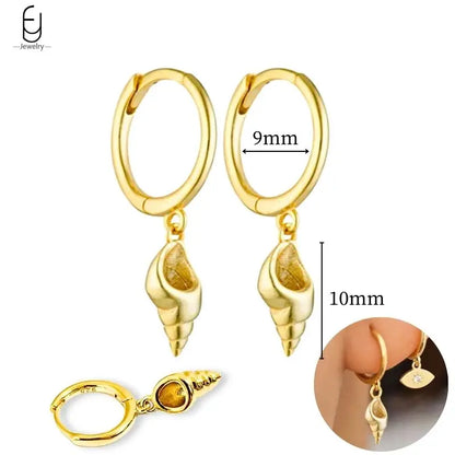 925 Sterling Silver Gold Tassel Earrings - Vintage Crystal Long Chain Hoop Jewelry for Women