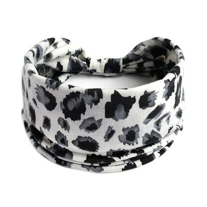 Bohemian Wide Cotton Stretch Headband for Women – Turban Headwrap, Bandage Hairband, Bandana Hair Accessories