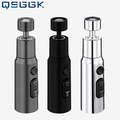 360° Universal Rotation Faucet Extender with Splash-Proof Aerator - 3 Modes Kitchen Sink Accessory + Universal Adapter