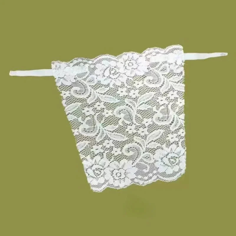 Lace Invisible Bra - Privacy Cleavage Cover Underwear, Anti-Peep Seamless Wrap, Strapless Lingerie Tube Tops