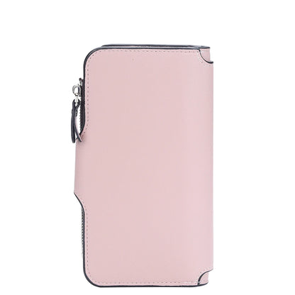 2024 Women’s Long Wallet – Custom Name Engraving, 15 Card Holders & Zippered Classic Purse