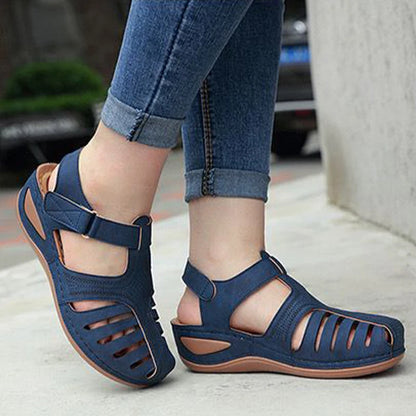 Women's Bohemian Wedge Sandals - Elegant Summer Gladiator Shoes with Heels
