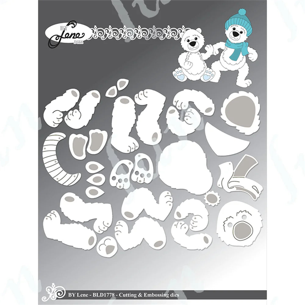 Tall Elf Metal Cutting Dies – Pine Cone Gnome Scrapbooking, Mailbox Craft Supplies for DIY Photo Albums
