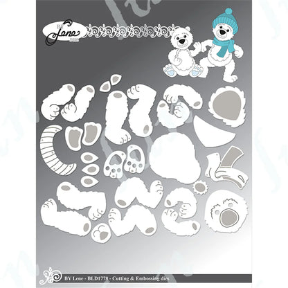 Tall Elf Metal Cutting Dies – Pine Cone Gnome Scrapbooking, Mailbox Craft Supplies for DIY Photo Albums