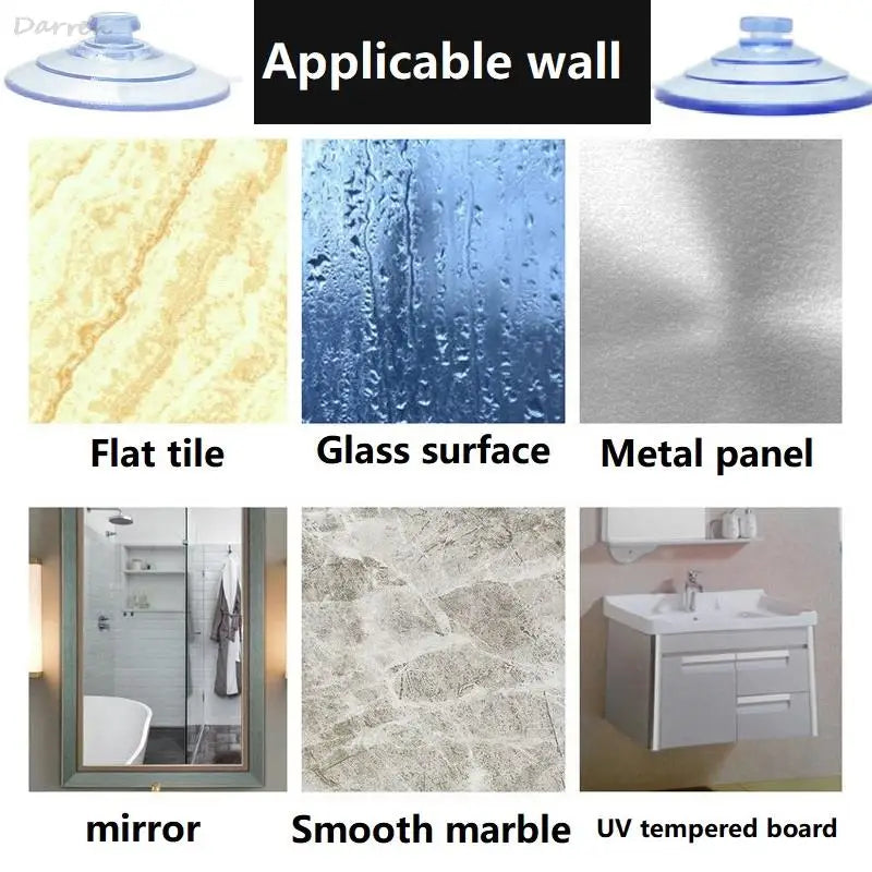 30/45/60mm Strong PVC Vacuum Suction Cups — Thickened Sucker Pads for Car, Glass & Bathroom Use
