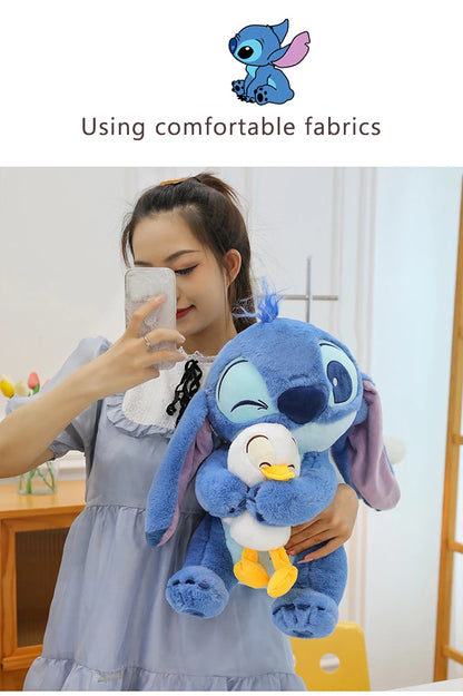 Disney 30cm Lilo & Stitch Plush Toys – Cute Anime Plushies & Donald Duck Stuffed Ornaments for Kids Christmas Gift