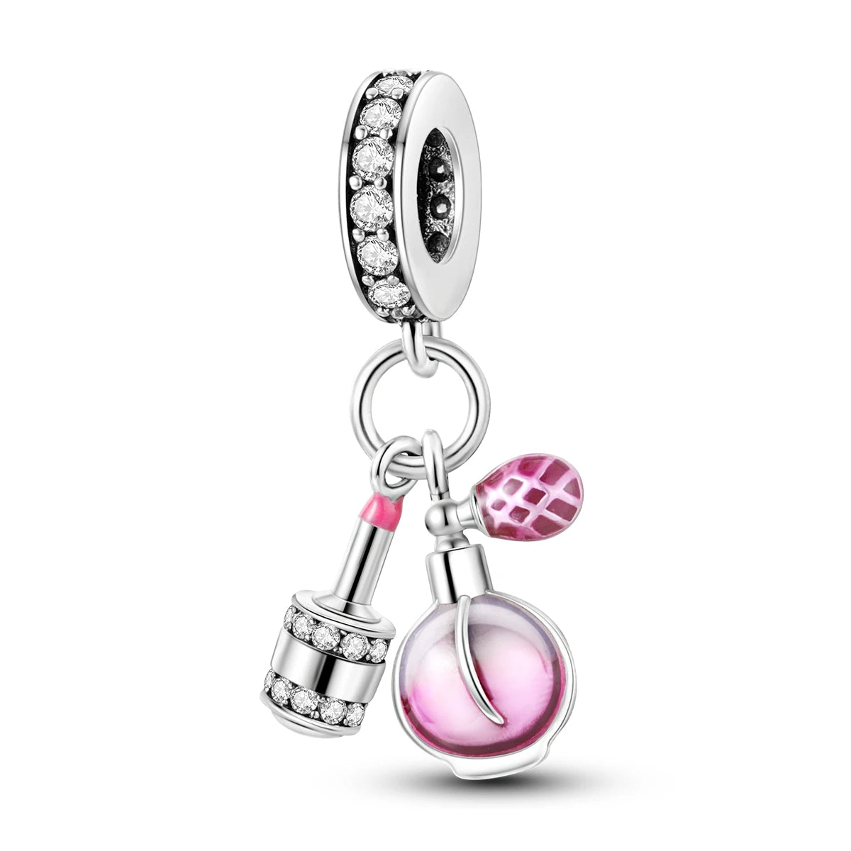 MULA Silver Plated Dangle Charms for Snake Chain Bracelet - DIY Women’s Jewelry Making Gift
