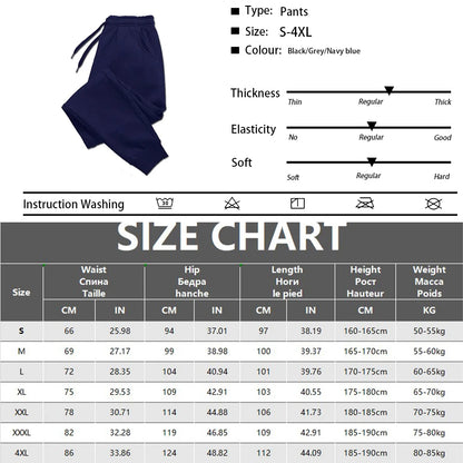 New Men's Casual Sports Pants - Gym Jogger Sweatpants for Running & Workout, Fashionable Long Trousers