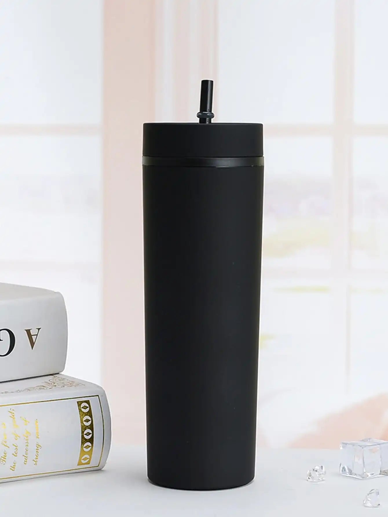 1PC Tumbler Straw Cup with Lids: Double Wall Plastic Drinkware for Fruit Juice - Ideal Gift for Festival Parties