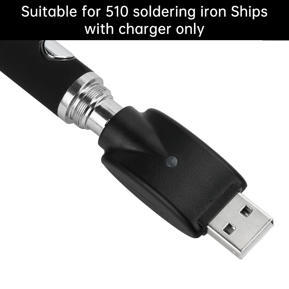 510 Smart USB Charger Adapter – Portable LED Indicator with Overcharge Protection for Battery Rod & Power Bank 4.2V/420mAh