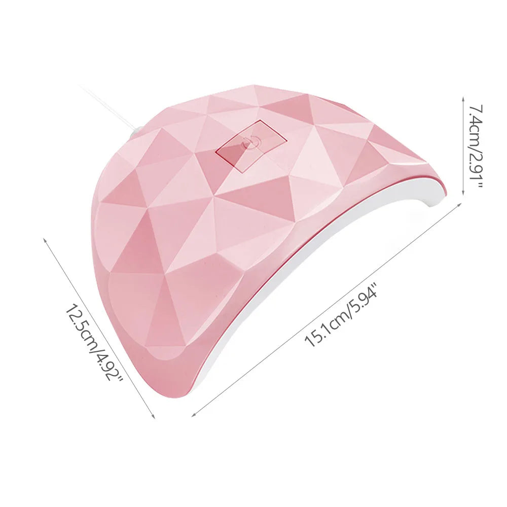 CNHIDS 54W 18 LED UV Nail Dryer – Manicure Lamp with USB, Smart Timer & Sun Light for Gel Nail Polish Curing