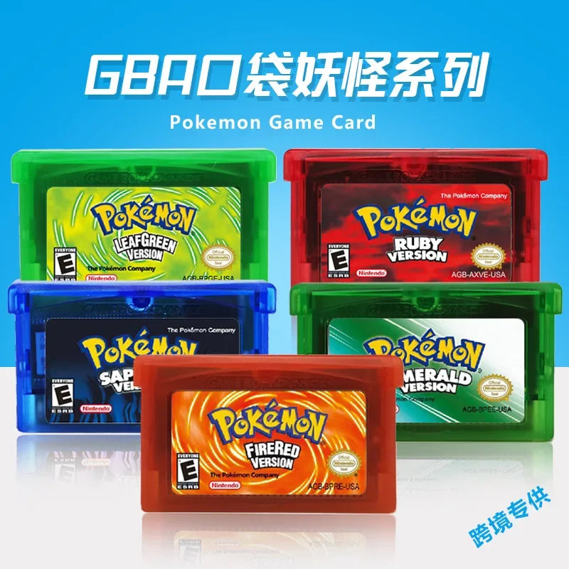 Pokemon Series Game Cartridge | GBA/NDSL/NDS/GBM/GBA SP Memory Card for Nintendo