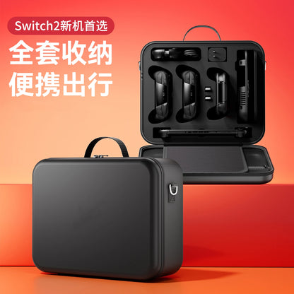 Large Waterproof Carrying Bag for Switch 2 – Travel Storage Case with Charger & Handle Slot, Anti-Scratch Game Accessories Organizer