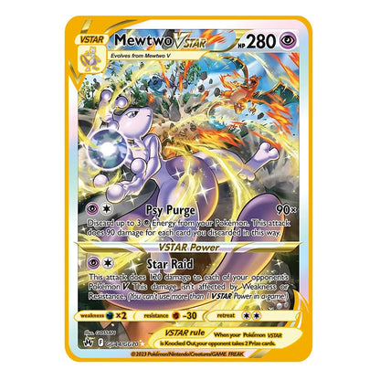 2025 Metal Pokémon Card - Arceus Charizard Mewtwo VMAX GX EX Gold Anime Collectible Card