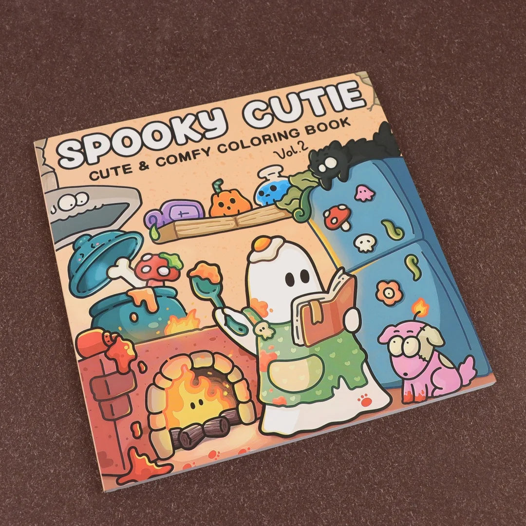 Spooky Cutie Vol. 2 Coloring Book - Cozy Creepy Creature Coloring Book for Adults & Teens, Relaxation Activity Book