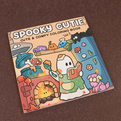 Spooky Cutie Vol. 2 Coloring Book - Cozy Creepy Creature Coloring Book for Adults & Teens, Relaxation Activity Book