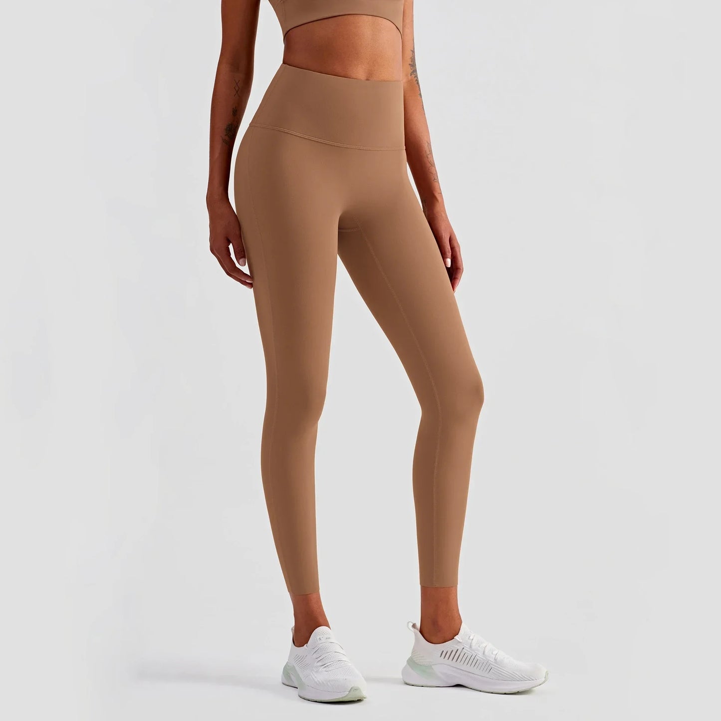 Women’s Lycra Four-Way Stretch Yoga Pants – High Waist Seamless Sports Leggings, T-Line Free Gym Fitness Wear