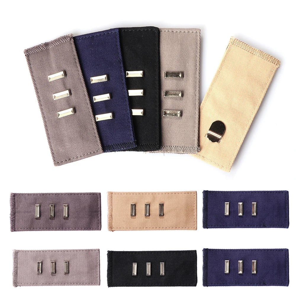 Pant Extender Belt: Adjustable Waistband Button with Hooks for Jeans, Skirts, and Maternity Wear