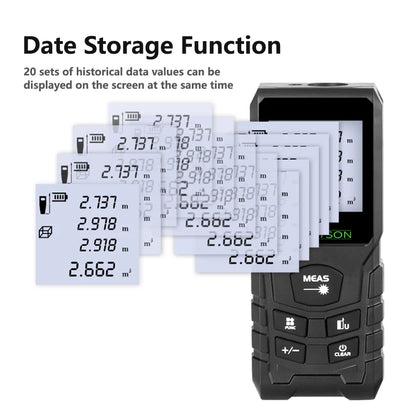 HAUPTSON 70/100M Laser Distance Meter – Digital Rangefinder Tape for Building & Construction
