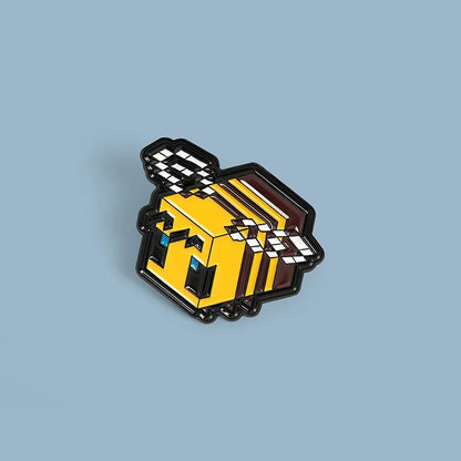 Geometry Bee Brooch – Unique Designer Metal Pin & Badge for Women’s Clothing & Accessories