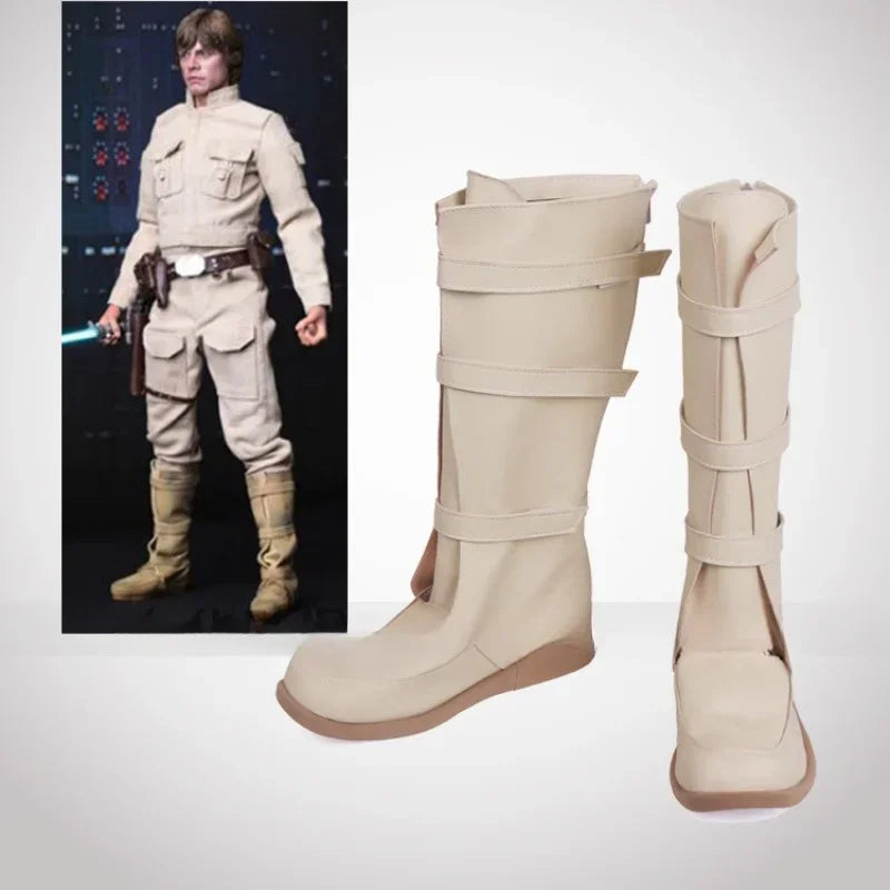 SW Cosplay Boots – Darth Vader, Anakin, Luke Skywalker, Obi-Wan, Darth Maul & Stormtrooper Shoes for Men’s Halloween Costume
