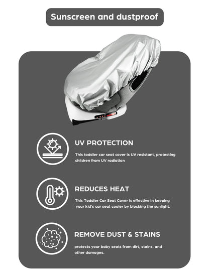 Baby Car Seat Sun Shade Cover – Universal UV Sun & Heat Blocker for Travel, Infant Car Seat Accessory
