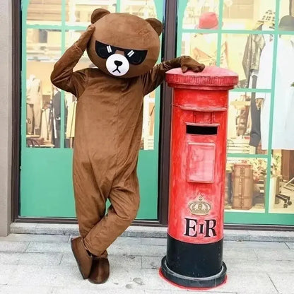 Brown Bear Plush Doll Costume – Festival & Party Wear, Ideal Halloween & Christmas Gift for All Ages