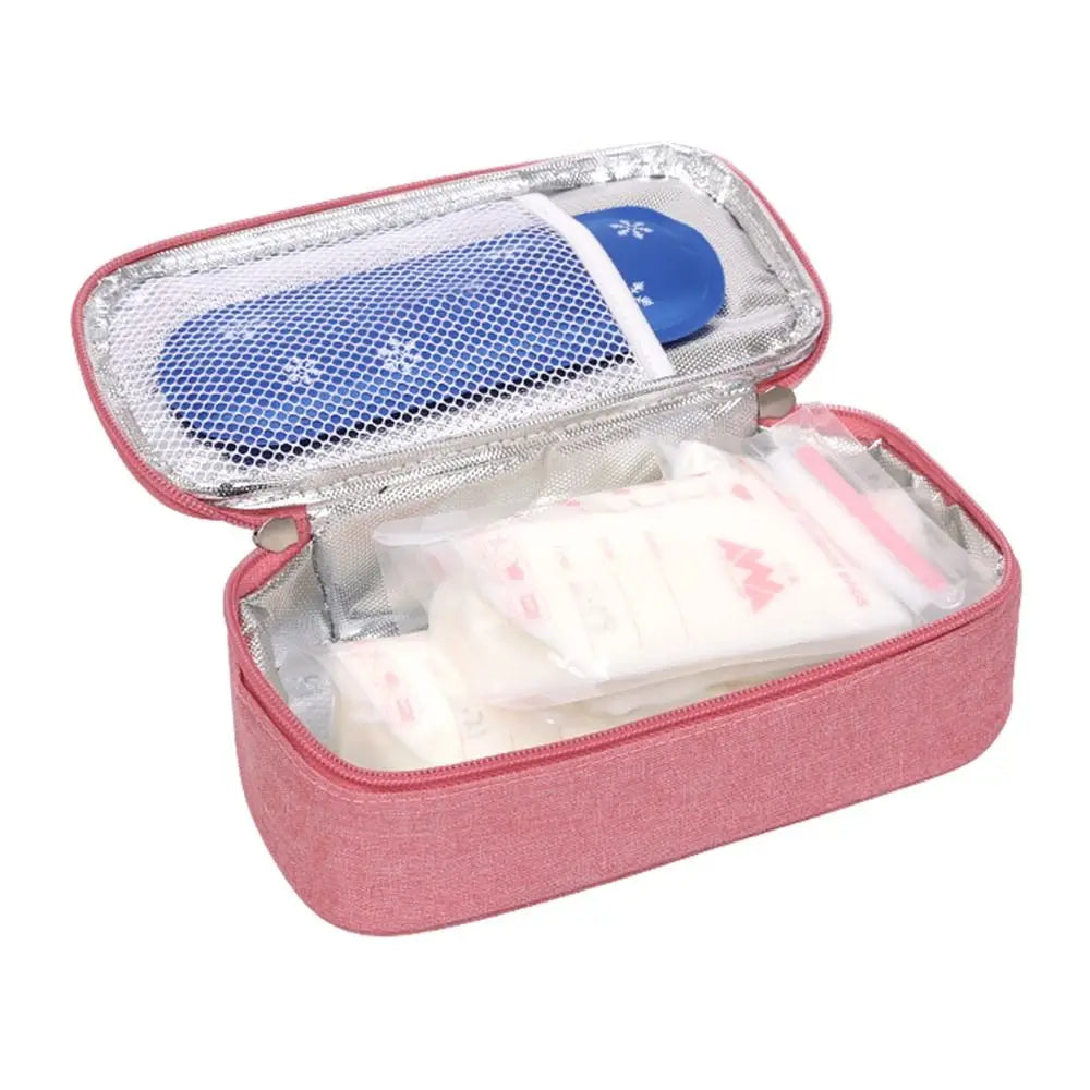 Portable Insulin Cooling Bag – Waterproof Oxford Pill Protector & Medical Cooler for Diabetes