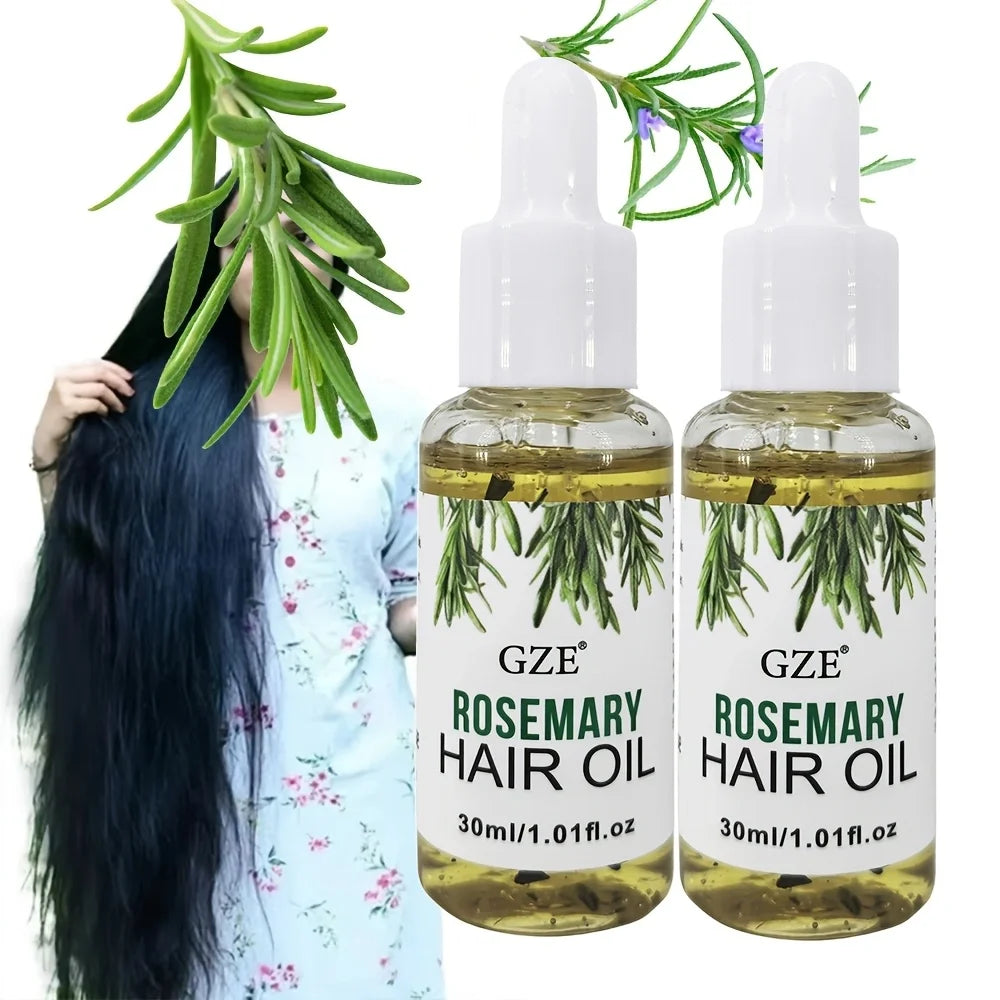 Rosemary Hair & Scalp Oil - Strengthening Treatment for Straight, Wavy & Chemically Treated Hair
