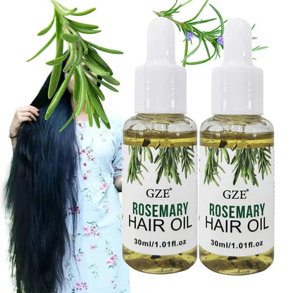 Rosemary Hair & Scalp Oil - Strengthening Treatment for Straight, Wavy & Chemically Treated Hair