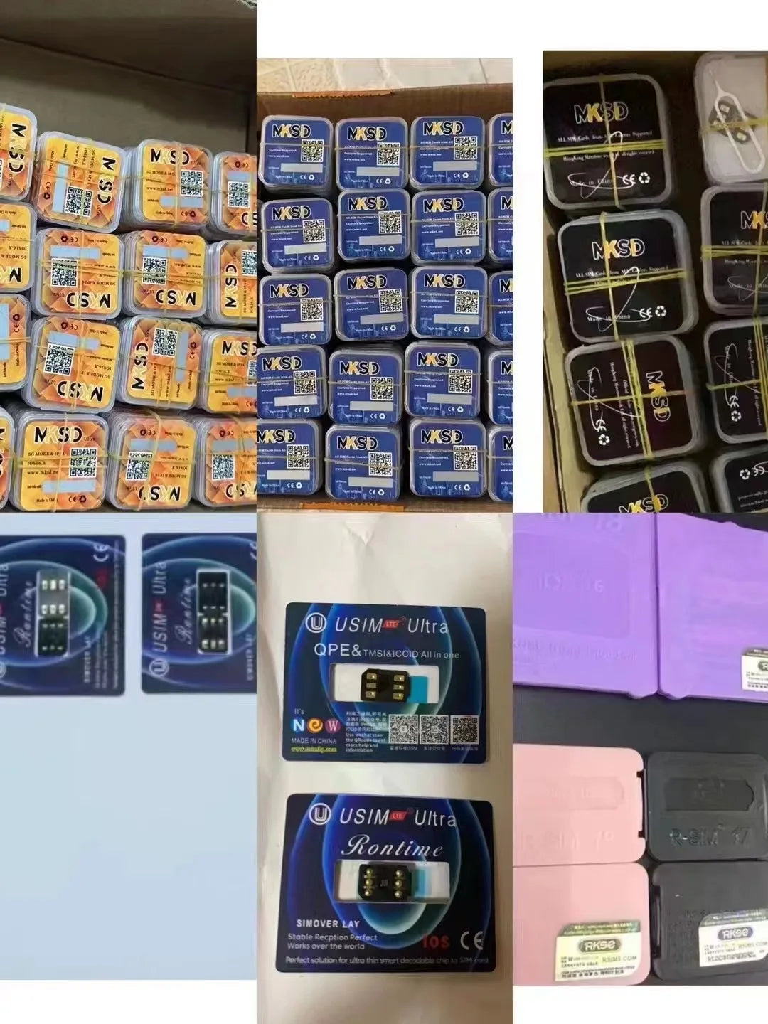 MKSD Ultra V5.5 Unlocking Card Stickers – Compatible with iPhone 6-13 Series (Black & Blue Options)