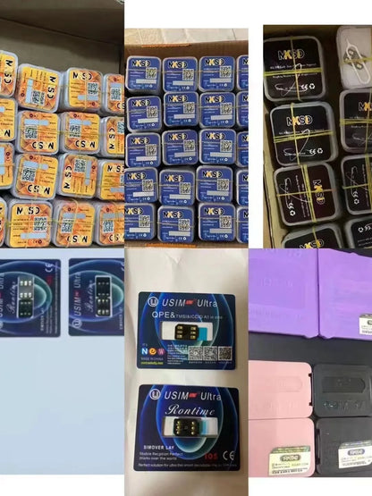 MKSD Ultra V5.5 Unlocking Card Stickers – Compatible with iPhone 6-13 Series (Black & Blue Options)