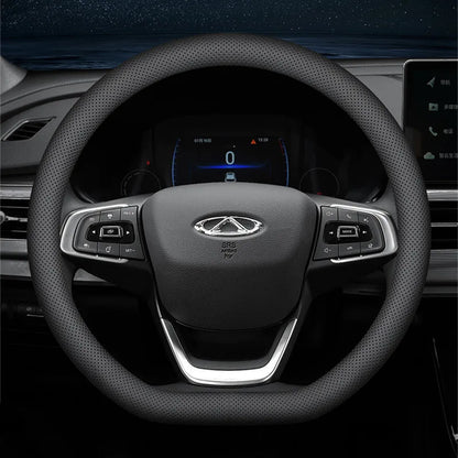 Ultra-Thin Universal Car Steering Wheel Cover — 37-38cm Breathable Wrap Accessory