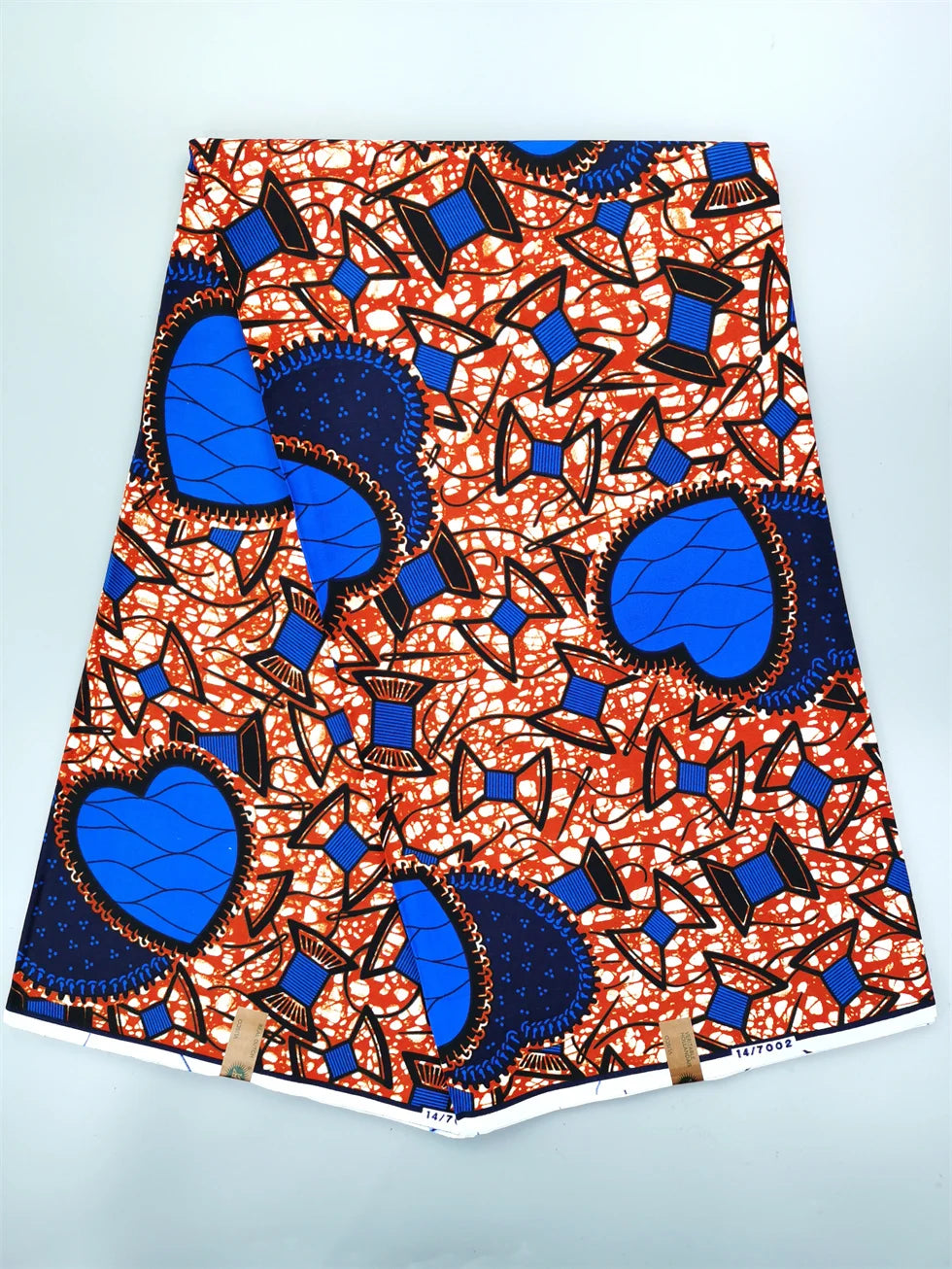 African Wax Fabric - Cotton Nigerian Ankara Batik Block Print Sewing Cloth