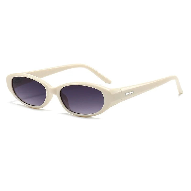 Retro Oval Sunglasses for Women & Men - Y2K Cat Eye UV400 Outdoor Sports Eyewear for Hiking & Cycling
