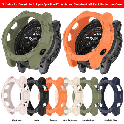 Hollow Protective Silicone Case for Garmin — Bumper Cover for Fenix 7/7S/7X and Epix Pro (42mm, 47mm, 51mm)