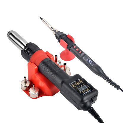 JCD Micro Hot Air Gun 8208 – 750W Soldering & Welding Rework Station, LCD Display All-in-One Heat Gun for BGA & IC Soldering