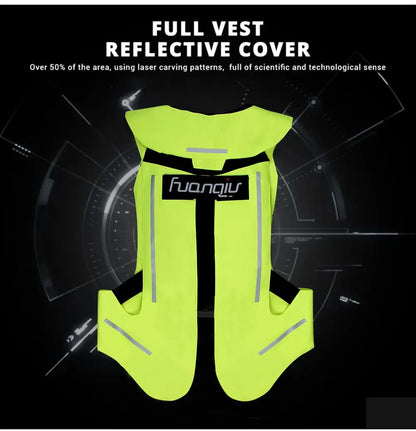 Motorcycle Airbag Vest for Men – Reflective Life Jacket, Protective Moto Vest for Motocross, S-3XL Size