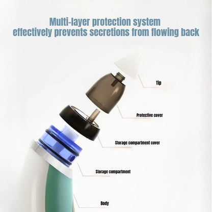 Electric Baby Nasal Aspirator - Rechargeable Newborn Nose Cleaner for Gentle Nasal Care